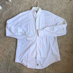 Mitchell’s Formal Wear White Textures Button Down